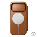 NOMAD Modern Leather Folio Apple iPhone 18 Pro / 17 Pro MagSafe, Horween leather (saddle)