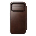 NOMAD Modern Leather Folio Apple iPhone 18 Pro / 17 Pro MagSafe, Horween leather (rustic brown)
