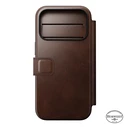 NOMAD Modern Leather Folio Apple iPhone 18 Pro / 17 Pro MagSafe, Horween leather (rustic brown)