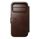 NOMAD Modern Leather Folio Apple iPhone 18 Pro / 17 Pro MagSafe, Horween leather (rustic brown)