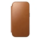 NOMAD Modern Leather Folio Apple iPhone 18 Pro / 17 Pro MagSafe, Horween leather (saddle)