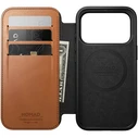 NOMAD Modern Leather Folio Apple iPhone 18 Pro / 17 Pro MagSafe, Horween leather (saddle)