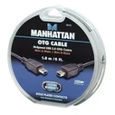 Καλώδιο USB Manhattan Mini-USB A σε Mini-USB B OTG M/M 1.8m