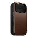 NOMAD Modern Leather Folio Apple iPhone 18 Pro / 17 Pro MagSafe, Camino leather (brown)