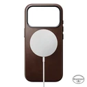 NOMAD Traditional Leather Case Apple iPhone 18 Pro / 17 Pro MagSafe, Horween leather (rustic brown)