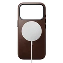 NOMAD Traditional Leather Case Apple iPhone 18 Pro / 17 Pro MagSafe, Horween leather (rustic brown)