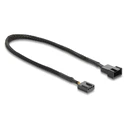 Delock 4pin - Cable 0.3m Μαύρο 91360