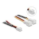DELOCK καλώδιο 1x 3pin σε 2x 3pin για ανεμιστήρες 10cm (91429)