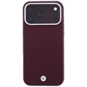 BMW Sign Deboss Quilted Metal Logo MagSafe Apple iPhone 18 Pro Max / 17 Pro Max burgundy