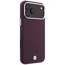 BMW Sign Deboss Quilted Metal Logo MagSafe Apple iPhone 18 Pro Max / 17 Pro Max burgundy