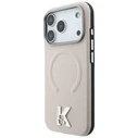 Karl Lagerfeld Grained Embossed Ring & Kameo Logo MagSafe Apple iPhone 18 Pro / 17 Pro beige