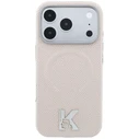 Karl Lagerfeld Grained Embossed Ring & Kameo Logo MagSafe Apple iPhone 18 Pro / 17 Pro beige