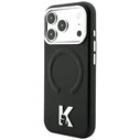 Karl Lagerfeld Grained Embossed Ring & Kameo Logo MagSafe Apple iPhone 18 Pro / 17 Pro black
