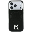 Karl Lagerfeld Grained Embossed Ring & Kameo Logo MagSafe Apple iPhone 18 Pro / 17 Pro black