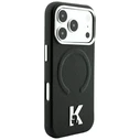 Karl Lagerfeld Grained Embossed Ring & Kameo Logo MagSafe Apple iPhone 18 Pro / 17 Pro black