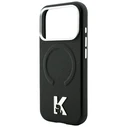 Karl Lagerfeld Grained Embossed Ring & Kameo Logo MagSafe Apple iPhone 18 Pro / 17 Pro black