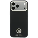 Guess Grained Round Strass Logo MagSafe Apple iPhone 18 Pro / 17 Pro black