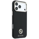 Guess Grained Round Strass Logo MagSafe Apple iPhone 18 Pro / 17 Pro black