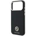 Guess Grained Round Strass Logo MagSafe Apple iPhone 18 Pro / 17 Pro black