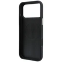 Guess Grained Round Strass Logo MagSafe Apple iPhone 18 Pro / 17 Pro black