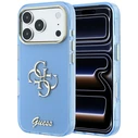 Guess IML 4G Script Metal Apple iPhone 18 Pro Max / 17 Pro Max light blue
