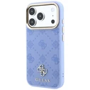 Guess Peony 4G Small Logo MagSafe Apple iPhone 18 Pro / 17 Pro light blue