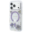 Guess Resin Flowers Glitter MagSafe Apple iPhone 18 Pro / 17 Pro purple