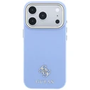 Guess Saffiano Small 4G & Classic Logo MagSafe Apple iPhone 18 Pro / 17 Pro light blue