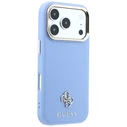 Guess Saffiano Small 4G & Classic Logo MagSafe Apple iPhone 18 Pro / 17 Pro light blue