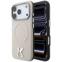 Karl Lagerfeld Grained Embossed Ring & Kameo Logo MagSafe Apple iPhone 18 Pro Max / 17 Pro Max beige