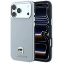 Karl Lagerfeld Grained Karl Head Metal MagSafe Apple iPhone 18 Pro / 17 Pro grey