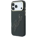Karl Lagerfeld IML Big Signature Resin Metal Frame Apple iPhone 18 Pro / 17 Pro black
