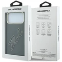 Karl Lagerfeld IML Big Signature Resin Metal Frame Apple iPhone 18 Pro / 17 Pro black