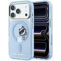 Karl Lagerfeld Peekaboo Logo MagSafe Apple iPhone 18 Pro / 17 Pro light blue