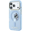 Karl Lagerfeld Peekaboo Logo MagSafe Apple iPhone 18 Pro / 17 Pro light blue