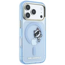 Karl Lagerfeld Peekaboo Logo MagSafe Apple iPhone 18 Pro / 17 Pro light blue