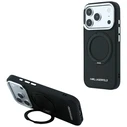 Karl Lagerfeld Ring Stand 360 Saffiano Classic Logo MagSafe Apple iPhone 18 Pro / 17 Pro black