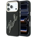 Karl Lagerfeld Smooth Big Resin Signature Logo Apple iPhone 18 Pro / 17 Pro black