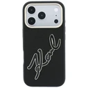 Karl Lagerfeld Smooth Big Resin Signature Logo Apple iPhone 18 Pro / 17 Pro black