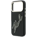 Karl Lagerfeld Smooth Big Resin Signature Logo Apple iPhone 18 Pro / 17 Pro black