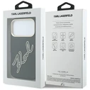 Karl Lagerfeld Smooth Big Resin Signature Logo Apple iPhone 18 Pro / 17 Pro black