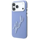 Karl Lagerfeld Smooth Big Resin Signature Logo Apple iPhone 18 Pro / 17 Pro blue