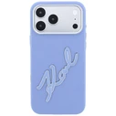 Karl Lagerfeld Smooth Big Resin Signature Logo Apple iPhone 18 Pro / 17 Pro blue