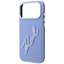 Karl Lagerfeld Smooth Big Resin Signature Logo Apple iPhone 18 Pro / 17 Pro blue