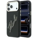 Karl Lagerfeld Smooth Big Resin Signature Logo Apple iPhone 18 Pro Max / 17 Pro Max black