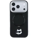 Karl Lagerfeld with Ring Stand 360 Choupette Head Pin MagSafe Apple iPhone 18 Pro / 17 Pro black