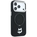 Karl Lagerfeld with Ring Stand 360 Choupette Head Pin MagSafe Apple iPhone 18 Pro / 17 Pro black