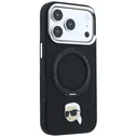 Karl Lagerfeld with Ring Stand 360 Karl Head Pin MagSafe Apple iPhone 18 Pro / 17 Pro black