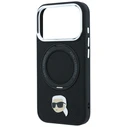 Karl Lagerfeld with Ring Stand 360 Karl Head Pin MagSafe Apple iPhone 18 Pro / 17 Pro black