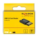 Card Reader Delock USB 91603 για κάρτες μνήμης micro SD, μαύρο